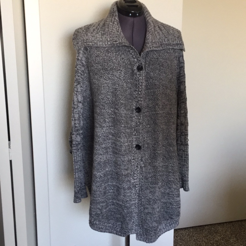 BCBG cape sweater. Like new condition.